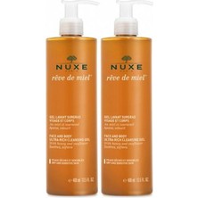 Nuxe Yüz ve Vücut Yıkama Jeli 400 ml Kuru ve Hassas Ciltler İçin Rahatlatıcı Etki