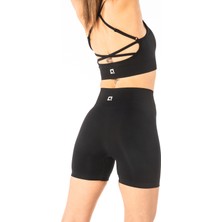 HARSFIT Kadın Seamless Şort Tayt - Avira Yüksek Bel Toparlayıcı Fitness ve Pilates Şortu