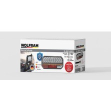 LED 6 Fonksiyonlu Arka Stop Lambası Kırmızı-Amber-Beyaz 10-30V E9 Belgeli Sol - Wolfram 40272