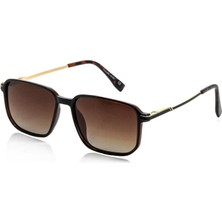 Kare Metal Sap Polarized Unisex Güneş Gözlüğü