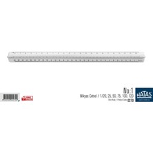 Hatas 30 cm No:1 Cetvel 0270 1 Adet Şeffaf Renkli Ölçü Aracı ile Hassas Ölçüm