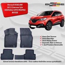 Renault Kadjar Paspas Araca Özel 2015 Sonrası BOSSE 3D Havuzlu Oto Paspas
