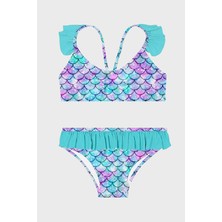 Slipstop Miranda Junior Kolay Kuruyan Uv Korumalı Fırfırlı Bikini Kız Çocuk Bikini SB2611000104