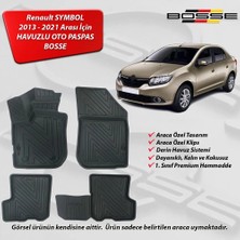 Bosse Renault Symbol Sedan 3D Havuzlu Oto Paspas 2013 Sonrası 1. Kalite
