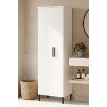 Yurudesign Daisy Çok Amaçlı Dolap Vileda Banyo Dolabı Beyaz Dy1-W