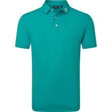 Footjoy Stretch Pique Solid Erkek T-Shirt Koro Mavi 39342