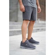 Ayakkabı Fuarı Elit ASPRT251 Büyük Numara Erkek Klasik Sneaker Füme