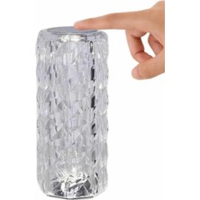 Uravas Store Yeni Nesil Modern Kristal Masa ve Gece Lambası Dokunmatik Renk Değiştirebilen