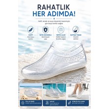 Muggo Beach Unısex Kaymaz Taban Şeffaf Deniz Havuz Plaj Ayakkabısı