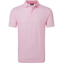 Footjoy Scallop Geo Pique Erkek T-Shirt Pembe 39240