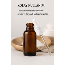 Kozpak 10 Adet Amber Cam Şişe Beyaz Damlalıklı