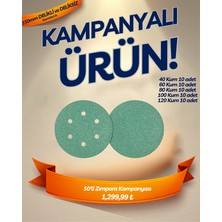 Volker Cırt Tabanlı Disk Zımpara (50 ADET)-(150MM) Delikli ve Deliksiz