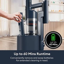 Defne Store Ultenic Fs1 Cordless Cleaner, With Automatic Emptying Station, Powerful Suction 30KPA/450W, Removable Up To 60 Mins, Stick Cleaner For Hard Floor Carpets