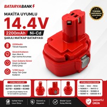 BataryaBank Mak 14.4V 2200MAH Ni-Cd Yedek Batarya 6281D 6280D 6337D 8280D 1420 1422 PA14 Uyumlu