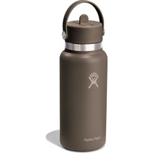 Hydro Flask Geniş Kapak Pipetli Termos 946 ml (32 Oz) - Sandpiper Kahverengi