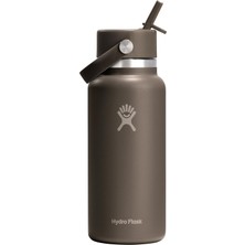 Hydro Flask Geniş Kapak Pipetli Termos 946 ml (32 Oz) - Sandpiper Kahverengi