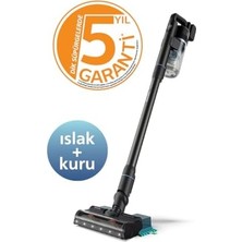 Defne Store 7000 Serisi Aqua 25.2 V Kablosuz Dik Süpürge, Powercyclone 12, Triactive Akıllı Başlık, 80 Dk'ya Kadar Çalışma Süresi, 3 Aşamalı Filtreleme, XC7053/01