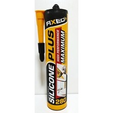 Sgs Fixed Silikon Plus 280 ml Çok Amaçlı Su Geçirmez Şeffaf Silikon Mastik ve Dolgu Silikonu Esnek Yapı ile Güçlü Yapışma