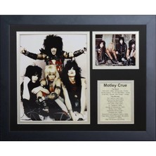 Defne Store Efsaneler Ölüm Asla Motley Crue Çerçeveli Fotoğraf Kolajı, 35,6 cm
