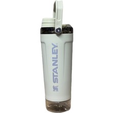 Stanley The Activate Shaker Bottle 20 Oz | 591 ml Sporcu Shaker Termos -Off White