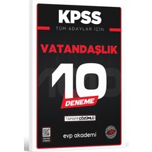 Kpss Tüm Adaylar Için Vatandaşlık 10 Deneme Tamamı Çözümlü Evp Ak