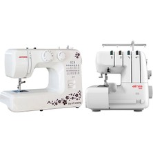 Janome 311 Joy Of Sewing Dikiş Makinesi ve Elmas 328 Overlok Makinesi Avantajlı Paket