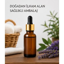 Kozpak Tekli Amber Cam Şişe Siyah Gold Damlalıklı