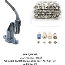 Çıtçıt Dükkanım Tulumba El Presi Alfa Çıtçıt (720 Adet) ve Kalıp Seti