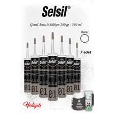 Selsil 280 gr Beyaz Genel Amaçlı Silikon 7 Adet, Rosıe