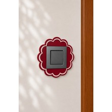 Icon Layer Flower Dekoratif Priz Anahtar Çerçevesi