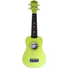 Moon AU02GR Soprano Ukulele (Yeşil Renk Çantalı)
