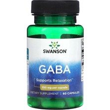 Swanson Gab/a 250 Mg 60 Capsules