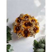 Rivelcandle Ayçiçeği Aşkı Sepette Ayçiçeği Mum Buketi