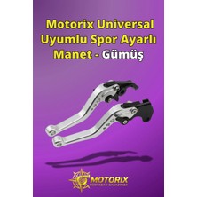 Pcx Uyumlu Spor Ayarlı Manet - Gümüş