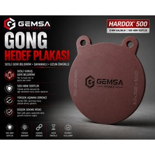 Gemsa Store Gong Metal Atış Hedefi Hardox 500 8 mm