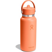 Hydro Flask Geniş Kapak Pipetli Termos 946 ml (32 Oz)  - Nectar Turuncu