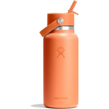 Hydro Flask Geniş Kapak Pipetli Termos 946 ml (32 Oz)  - Nectar Turuncu