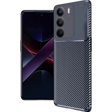 Ergün Collection Realme C75 4g Auto Focus Karbon Kapak - Lacivert