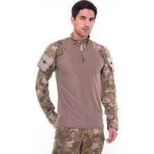 Single Sword Unisex&Unisex Outdoor ve Askeri Combat Tişört - Beden: 2XL | Renk: Y.TSK