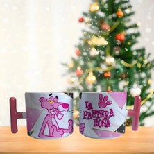Ghostbastır Design Pembe Panter Kupa Bardak | Tek Adet 0362