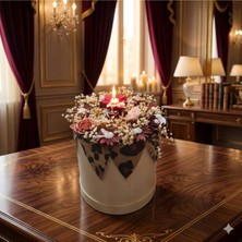 Rivelcandle Romantik Mum Çiçek Özel Kutusunda (12 Adet) – Özel Tasarım