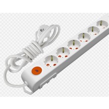 Belirtilmemiş Ri-Tech 6 Lı 2 Metre Anahtarlı Topraklı Grup Priz