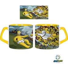 Ghostbastır Design Simpson Tanrının Eli Kupa Bardak | Tek Adet 0693