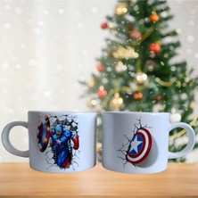 Ghostbastır Design Kaptan Amerika Kupa Bardak | Tek Adet 0235