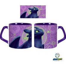 Ghostbastır Design Ejderha Gece Öfkesi Kupa Bardak | Tek Adet 0641