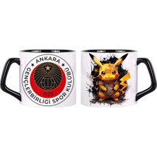 Ghostbastır Design Gençlerbirliği Spor Pikachu Kupa Bardak | Tek Adet 0171