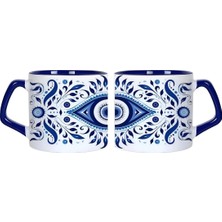 Ghostbastır Design Nazar Boncuklu Kupa Bardak | Tek Adet 0335