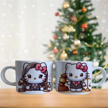 Ghostbastır Design Hakim Hello Kitty Kupa Bardak | Tek Adet 0197