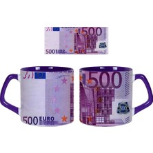 Ghostbastır Design Euro Desenli Kupa Bardak | Tek Adet 001