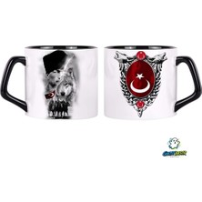 Ghostbastır Design Atatürk ve Bozkurt Kupa Bardak | Tek Adet 0627